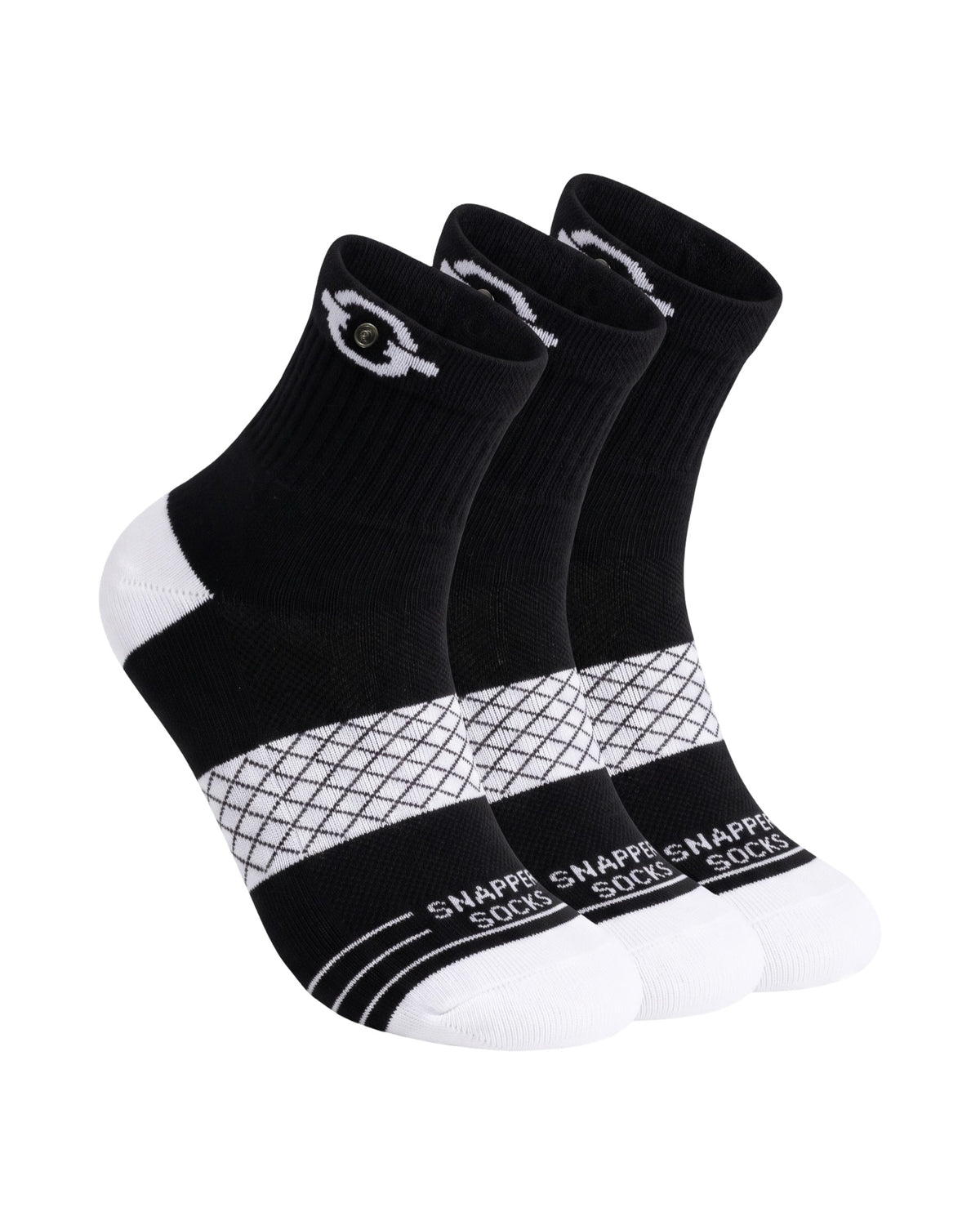 Essentials Bamboo Quarter Crew Socks 3-pack