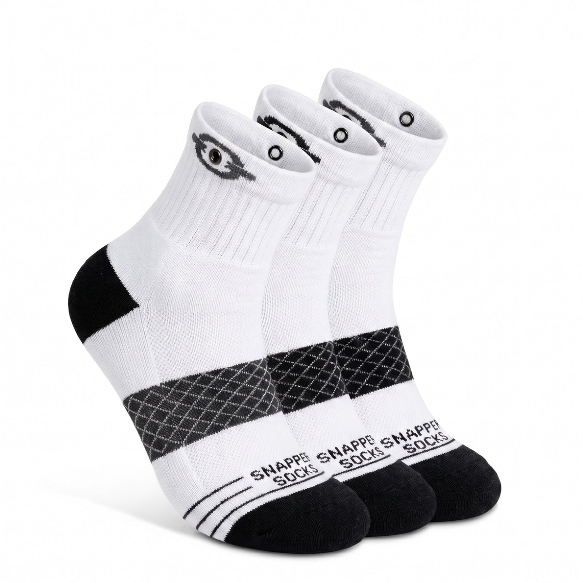 Essentials Bamboo Quarter Crew Socks 3-pack