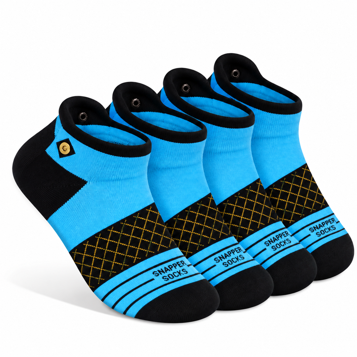 Kids Athletic Bamboo Ankle Socks | Baby Blue 4-pack